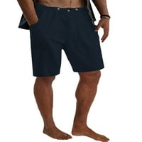 Muškarci Plus size Solid Color Multi-džepne kratke hlače hlače za gležnjače Ležerne prilike za kratke