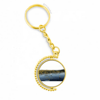 Miran ribnjak Art Deco modni metalni priključak Ključni prsten za prsten za ključeve hr
