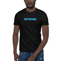 Plava Wynona kratka pamučna majica kratkih rukava od nedefiniranih poklona