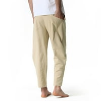 Viikei muške hlače Clearence Plus veličine Hlače Muške pantalone za muškarce posteljina pamučna labava