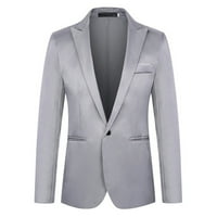 Odijela za muške odijelo Slim Fit One Dugme Solid Tuxedo Blazers Jacket Business odijelo za vjenčanje