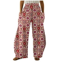 Corashan ženske harem hlače, široke noge Vintage Palazzo hlače joggers joga odjeća sa džepovima