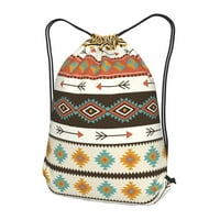 Vodootporna torba za teretanu, retro boho Aztec Plemenska ruksački ruksak za muškarce, višebojni