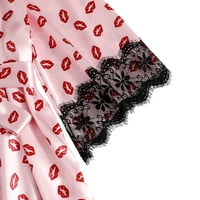 Aoochasliy Sleepwear za žensko odobrenje plus veličina seksi donje rublje svilena ogrtač satenski ogrtač
