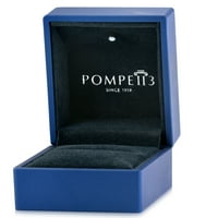 Pompeii .40ct Diamond Halo Split Shank Petite Diamond Obećaj prsten 10k bijelo zlato