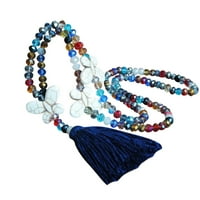 Jiyugala ogrlice Privjesci za žene djevojke kantalne kristalne perle boemskog lančanog nakita Pribor