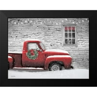 Deiter, lori crna modernog uokvirenog muzeja Art Print pod nazivom - Snježni božićni kamion