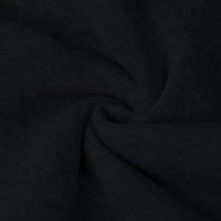 Penskeiy dukseve za ženske ženske tiskane dukseve dugim pulover vrhovima dugih rukava Bluse Crna Y2K