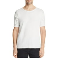 Eidos Napoli Mens Crew izrez Osnovna majica, bijela, mala