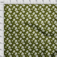 Onuone pamučni dres Olive Zelena tkanina Cvjetni materijal Materijal Tkanina za ispis tkanine od dvorišta