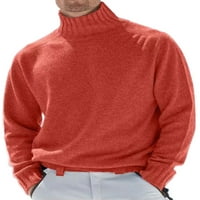LUMENTO MENS FASHION PUTNI Pleteni džemperi Ležerni džemper sa visokim vratom Ugodan pulover s dugim