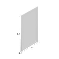 Alpharetta pravokutni zidni zrcalo, ukupno: 64 H 35 W 0,75 D, vrsta zrcala: akcent; kupatila ispraznost;
