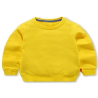 GRIANLOOK DEY DUHETSIRT dugih rukava pulover pune boje casual vrhovi posadni vrat dječaci labavi baggy