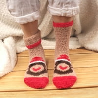 Ženske super mekane tople mikrofibere nejasne ugodne čarape za životinje, asst 6b, parovi