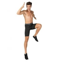 Balems muškarci crni fitnes sportske kratke hlače sa džepovima Profesionalne greške u teretani Trčanje