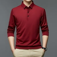 Ketyyh-Chn Big i visoke polo majice Vintage Striped pletene majice Ležerne slim Fit Golf majice, L