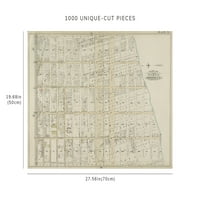 Puzzle - Mapa New York ploča 25: Omestana Rochester Avenue, Carroll Street, Schenectady Avenue, Kruna