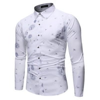 Ljetni trendi čišćenje Muška majica Muška modna žigosana majica s dugim rukavima, bluza s dugim rukavima