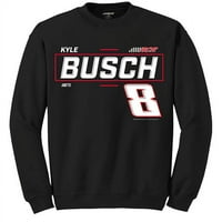 Muška richard Childress Racing Collection Crni Kyle Busch 2-točka puloverske duksere