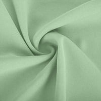 Ženski okrugli izrez na listu kratkih rukava Ležerne prilike cvjetne bluze za bluze Green L