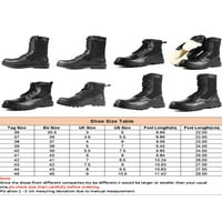Ženske radne čizme Plišani obložen gležnjački boot lagani topli čizmi unise okrugli cipele za cipele za cipele muškarci čipkani zimski čizme visoke telesne mreže crne 7