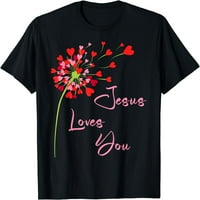 Isus te voli, maštanska majica za maštarku Christian majica crna 3x-velika