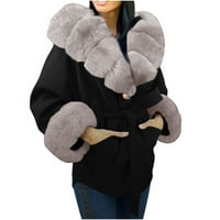 Softmallow zimski jakne kaputi za žene, žene zimske vatrene planove kose kratkih topli kapuljača Soild