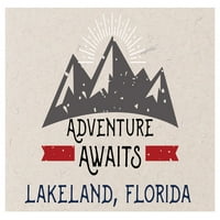 Lakeland Florida Suvenir Frižider Magnet Avantura čeka dizajn