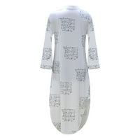 Maxi haljina za žene za odmor na plaži Ljetna prodaja Ženska posteljina haljina od ispisanog gumba Down