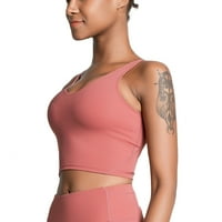 Ženski ljetni sportski prsluk, pune boje V-izrez donje rublje, boje