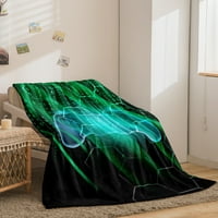 Bacajte pokrivač za kauč na krevet, Gamepad spreman za reprodukciju, ultra-meka lagane flanelne pokrivače