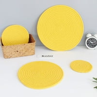 Koaiezne pamučne izolacije prostirke za obrok tkani protiv ljuljastih mat zdjelo mat nordic jednostavna