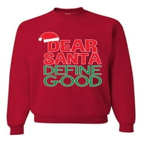 Divlji Bobby, dragi Santa Good ružni božićni džemper unise grafički grafički džemper, crvena, 4xl