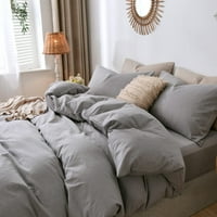 Poklopac posteljine Poklopac poklopca opran pamučni posteljina poput teksturiranih prozračnih izdržljivih mekih udobnosti