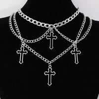 Modni gotički privjesak Choker ogrlice za žene za žene Djevojka HIP hop ciganski klupski dodaci nakit
