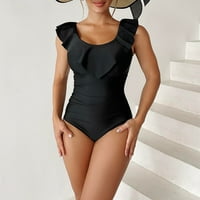 TAWOP Girl kupaći kostim 12-mjesečni modni ženski seksi jedan bikini kupaći kostim crni veličine 6