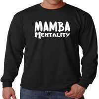 Muška majica Mamba Crna majica s dugim rukavima velika crna