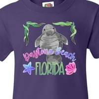 Inktastična daytona plaža Florida slatka plivanje manate za mlade majicu