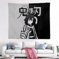 Demon Slayer Wall Tapisestry Anime Print Walking Viseći tapiserija za ljubitelje spavaće sobe za njega