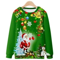 Na prodaju Crew vrat pulover Duks ležerne grafički ispise Duks božićni 3D digitalni tisak Svakodnevno