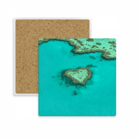 Ocean Oblik otoka Ostrvo Nature Slika Kvadratni šalica MAT MAT PUTPLE INSOLASKI KAMEN