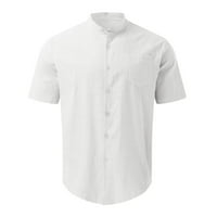 CLlios košulje Muška čišćenje, Ležerna majica Majica Čvrsti kratki rukovi tasteri za štand pulover bluza