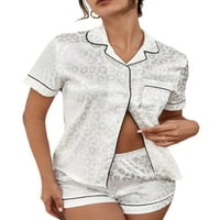 Paille Womenske noćne odjeće i kratke hlače Lounge Set Elastična struka Sleep odjeća Comfy Dailyward