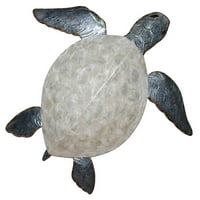 Zidni dekor za morsku kornjaču u sivoj i bijeloj boji