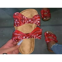 Sanviglor Dame klizne sandale sandale sandale na slajdovima Vanjski komfor Lagani papuče Fau Suede Open