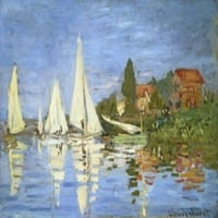 Regata na Argentiuil c. Claude Monet Musee d'Orsay, Paris Poster Print