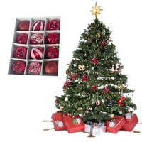 Dani božićnog ručnika božićna stabla privjesak božićna ukras kugla za mrlje staklene ploče Hummingbird