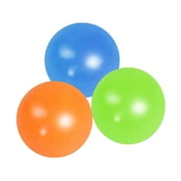Mnycxen Fluorescentna ljepljiva zidna lopta ljepljiva ciljna kugla dekompresija igračka dječji poklon