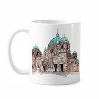 Berlin katedrala u Njemačkoj Šolja Pottery Cerac kafe Porcelanski čas