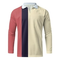 Aaiymet Polo majice za muškarce, Ležerne prilike Jesen zimska košulja s dugim rukavima od ispisanih